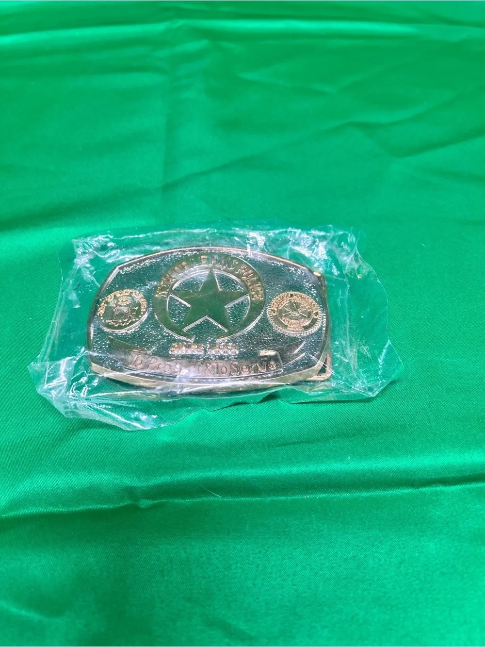 New Orleans Police Belt Buckle - Gold & Silver Tone